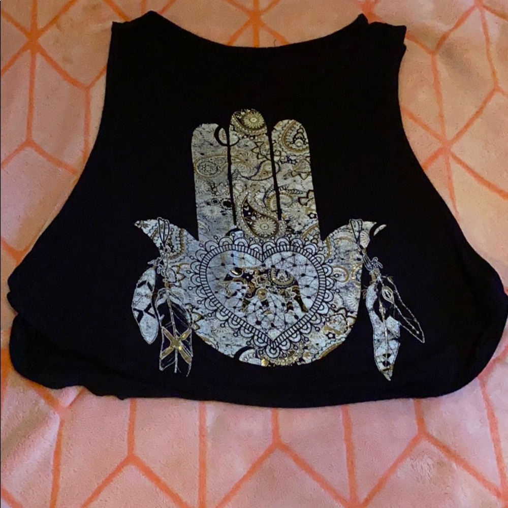 Black crop top